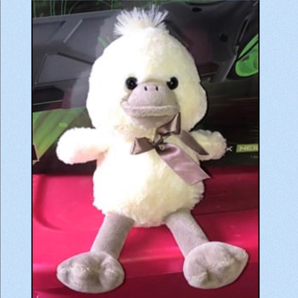 Retro looking plush duck